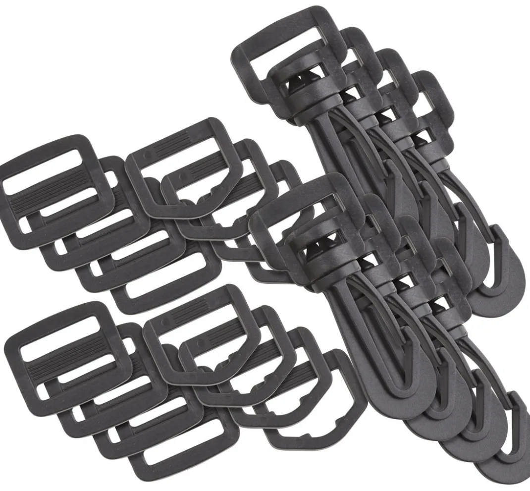 VBS XXL Taschen-Design|Taschenzubehör>VBS Taschenzubehör-Set "Karabiner, D-Ring und Leiterschnalle", 30-tlg