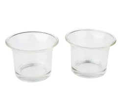 VBS Glasgravur|Glas- & Porzellanmalerei>Teelichtgläser "Geschwungen", 2 Stück