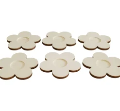 VBS Serviettentechnik|Holz, Mdf & Pappmaché>Teelichthalter "Blume"