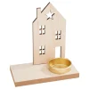 VBS Holz, Mdf & Pappmaché>Teelichthalter "Weihnachtshaus"
