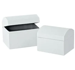 VBS Serviettentechnik|Decoupage>Truhen, 2er-Set, aus weißem Karton