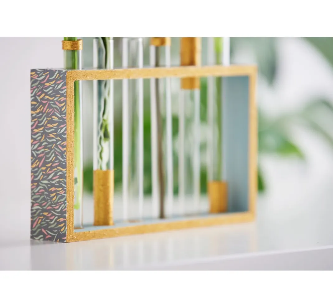 VBS Glas & Porzellan|Holz, Mdf & Pappmaché>Vase Reagenzglashalter "Cube"