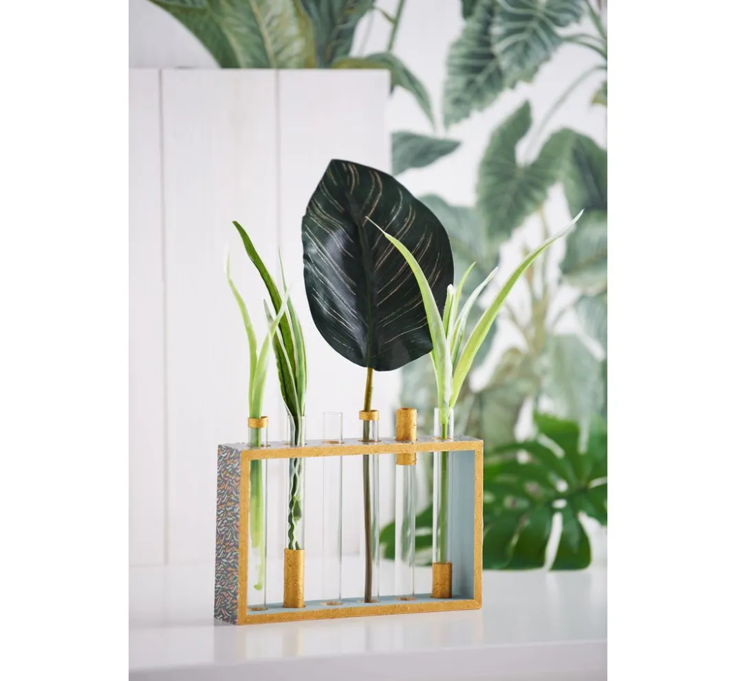 VBS Glas & Porzellan|Holz, Mdf & Pappmaché>Vase Reagenzglashalter "Cube"