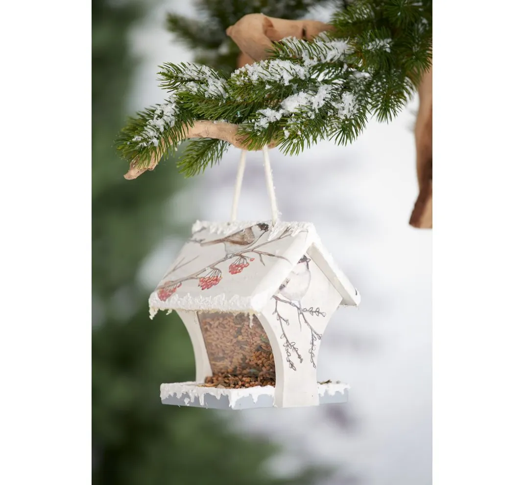 Kinder VBS Holz|Serviettentechnik>Vogel-Futterhaus zum Aufhängen
