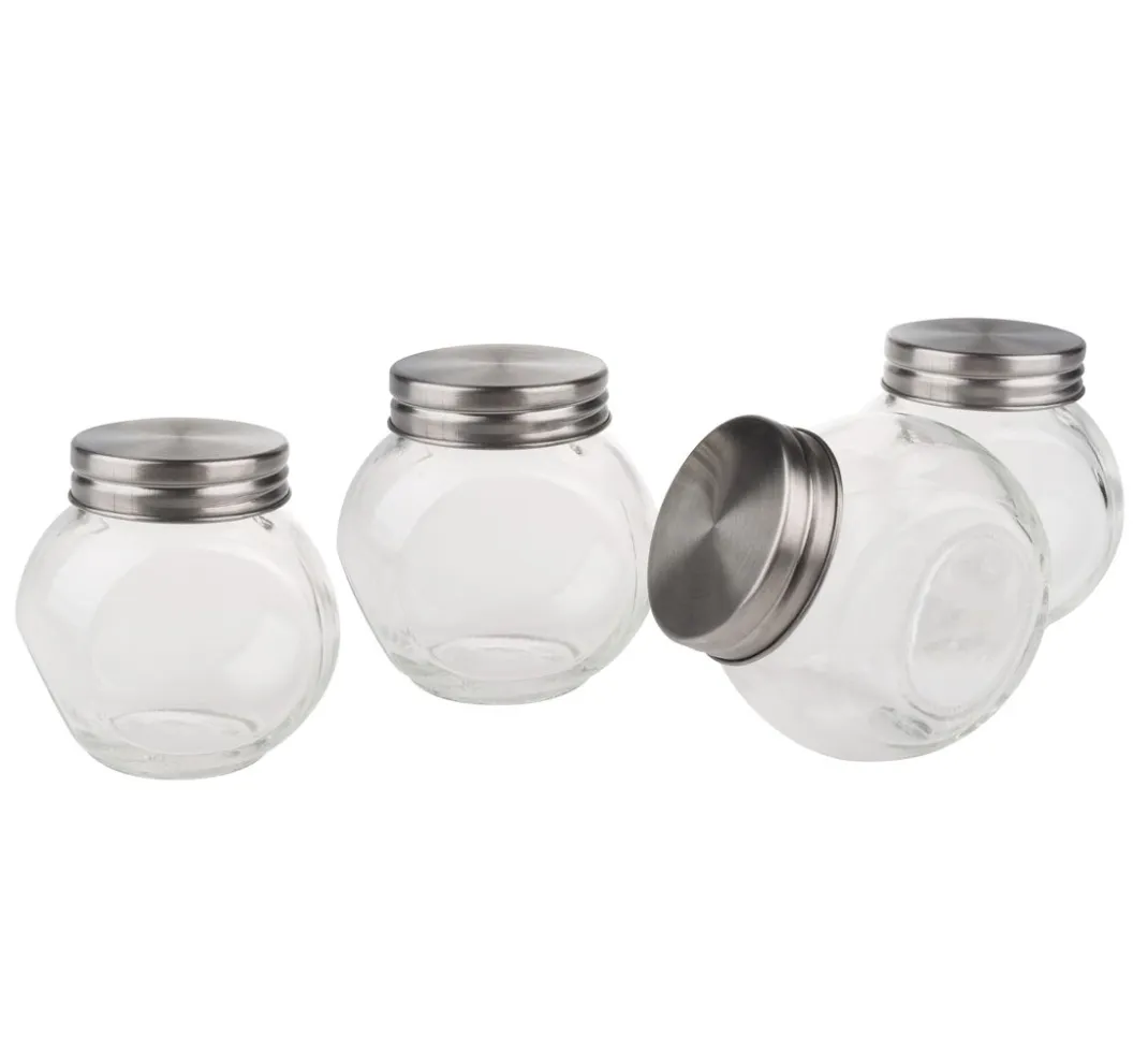 VBS Glasgravur|Glas- & Porzellanmalerei>Vorratsglas / Bonbonglas, 4 Stück
