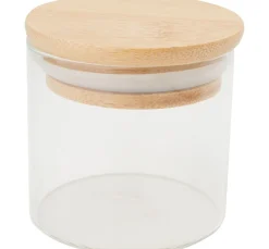 VBS Glasgravur|Glas- & Porzellanmalerei>Vorratsglas "Bini" mit Bambusdeckel