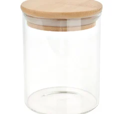 VBS Glasgravur|Glas- & Porzellanmalerei>Vorratsglas "Bomo" mit Bambusdeckel