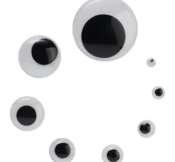 Kinder VBS XXL Wackel- & Tieraugen|Bastelzubehör>VBS Wackelaugen zum Aufkleben "Rund", 8 mm, 2.000 Stück