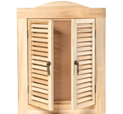 VBS Serviettentechnik|Brandmalerei>Wandtafel "Fensterladen"