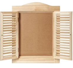 VBS Serviettentechnik|Brandmalerei>Wandtafel "Fensterladen"