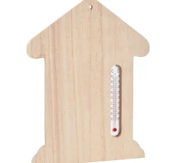 VBS Brandmalerei|Serviettentechnik>Wandthermometer "Haus"