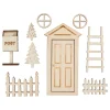 VBS Miniaturen|Holz, Mdf & Pappmaché>Wichteltür-Set "Post"