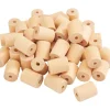 Kinder VBS XXL Holzperlen|Perlen>Bastel-Holzperle "Rolle", 50 Stück