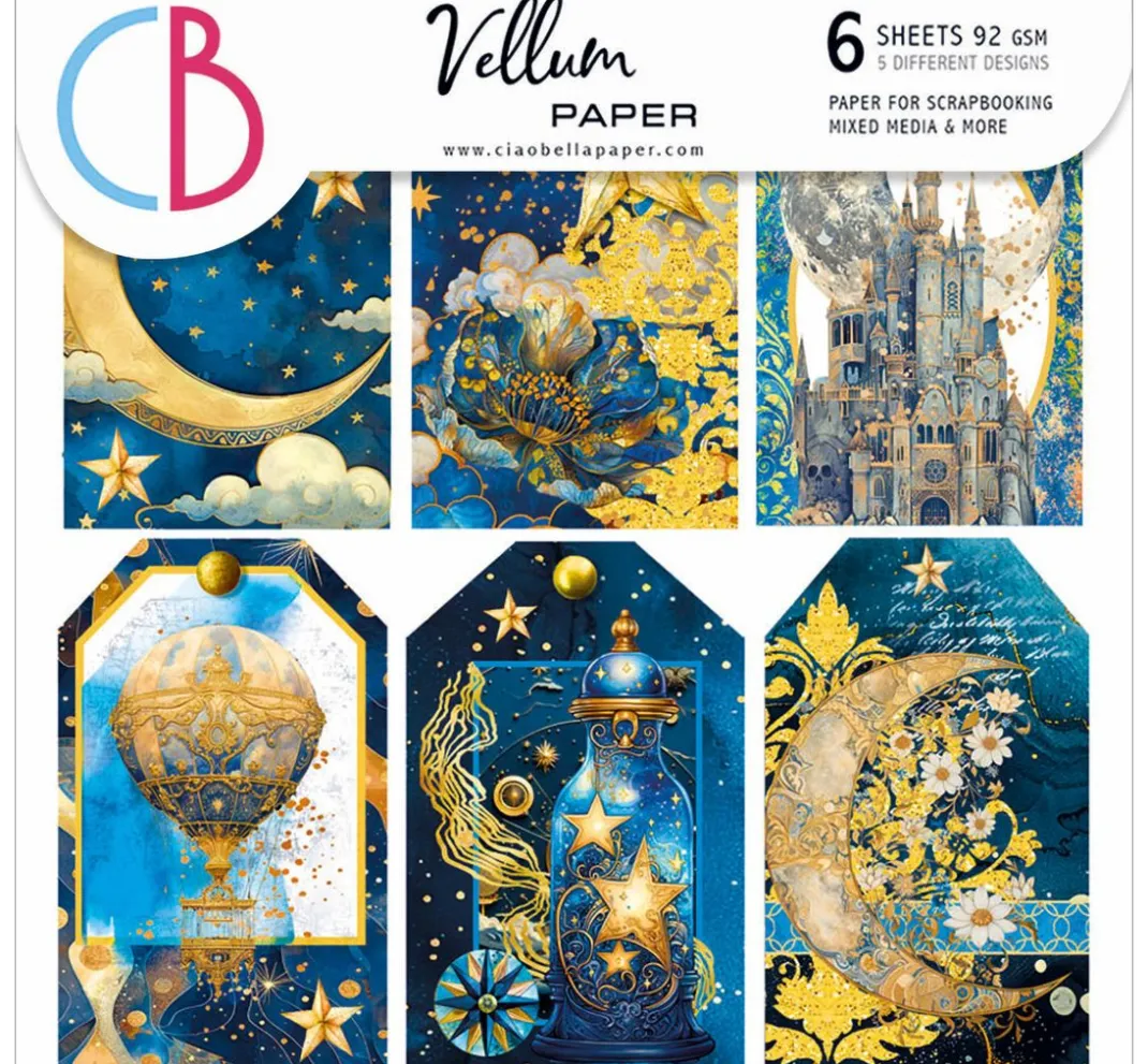 Ciao Bella Transparentpapier|Kartengestaltung>Vellum Paper "Celestial"
