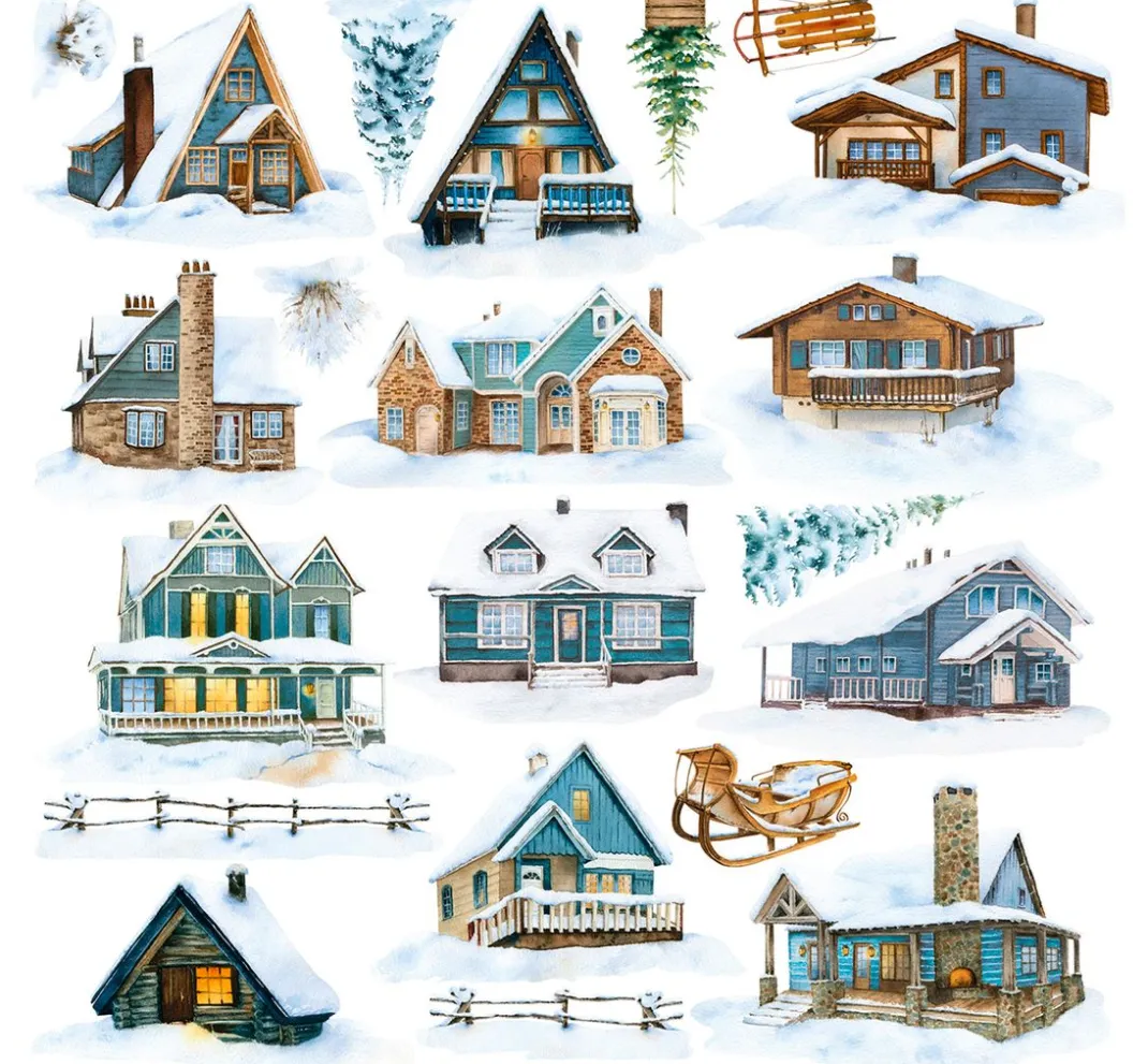 Ciao Bella Transparentpapier|Kartengestaltung>Vellum Paper "Winter Journey"