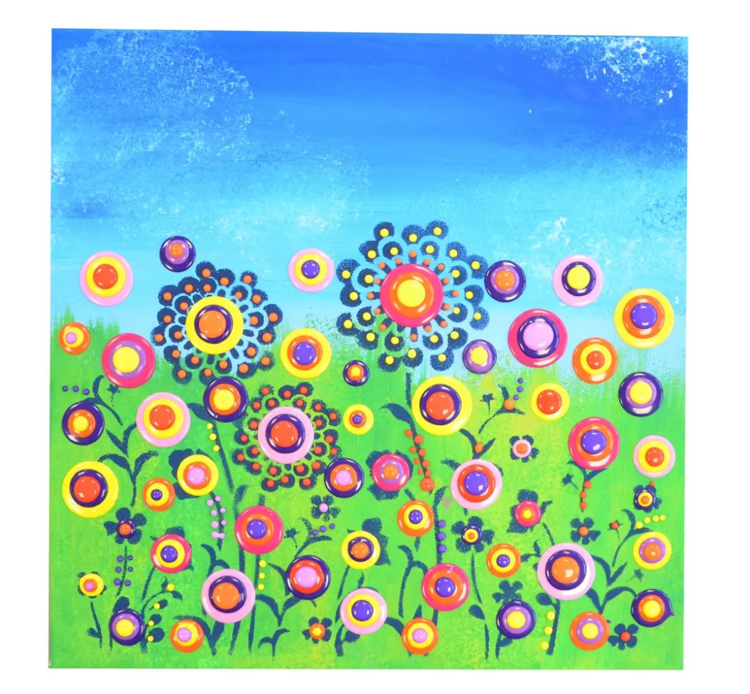 Viva Decor Blob Painting|Künstlerfarbe>Blob Paint Farb-Set "Blumenwiese"