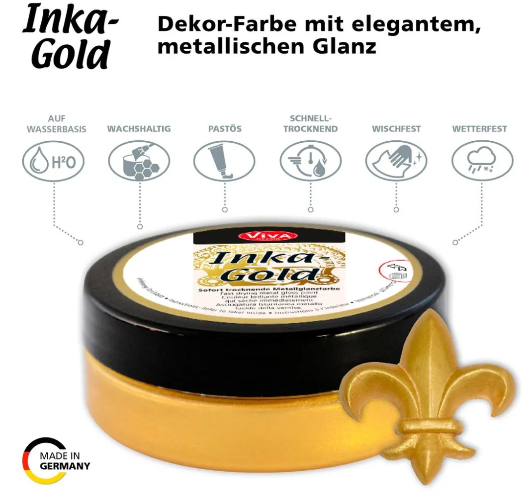 Viva Decor Effektfarbe|Kerzen Gestalten>"Inka Gold"