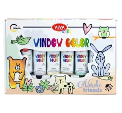 Kinder Viva Decor Window Color|Window Color>Viva KIDS Window Color-Set "Nordic Friends"