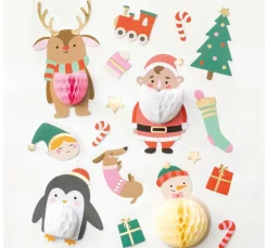 folia Scrapbooking|Kartengestaltung>Wabenball Sticker "Christmas"
