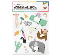 folia Sticker & Klebebänder|Kartengestaltung>Wabenball Sticker "Jungle"