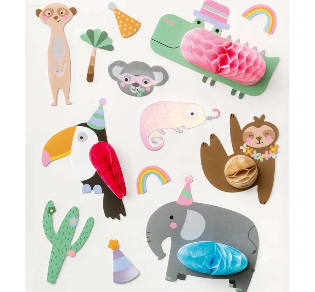 folia Sticker & Klebebänder|Kartengestaltung>Wabenball Sticker "Jungle"