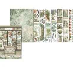 Stamperia Sticker & Klebebänder|Kartengestaltung>Washi Pad "Herbarium Silvae"