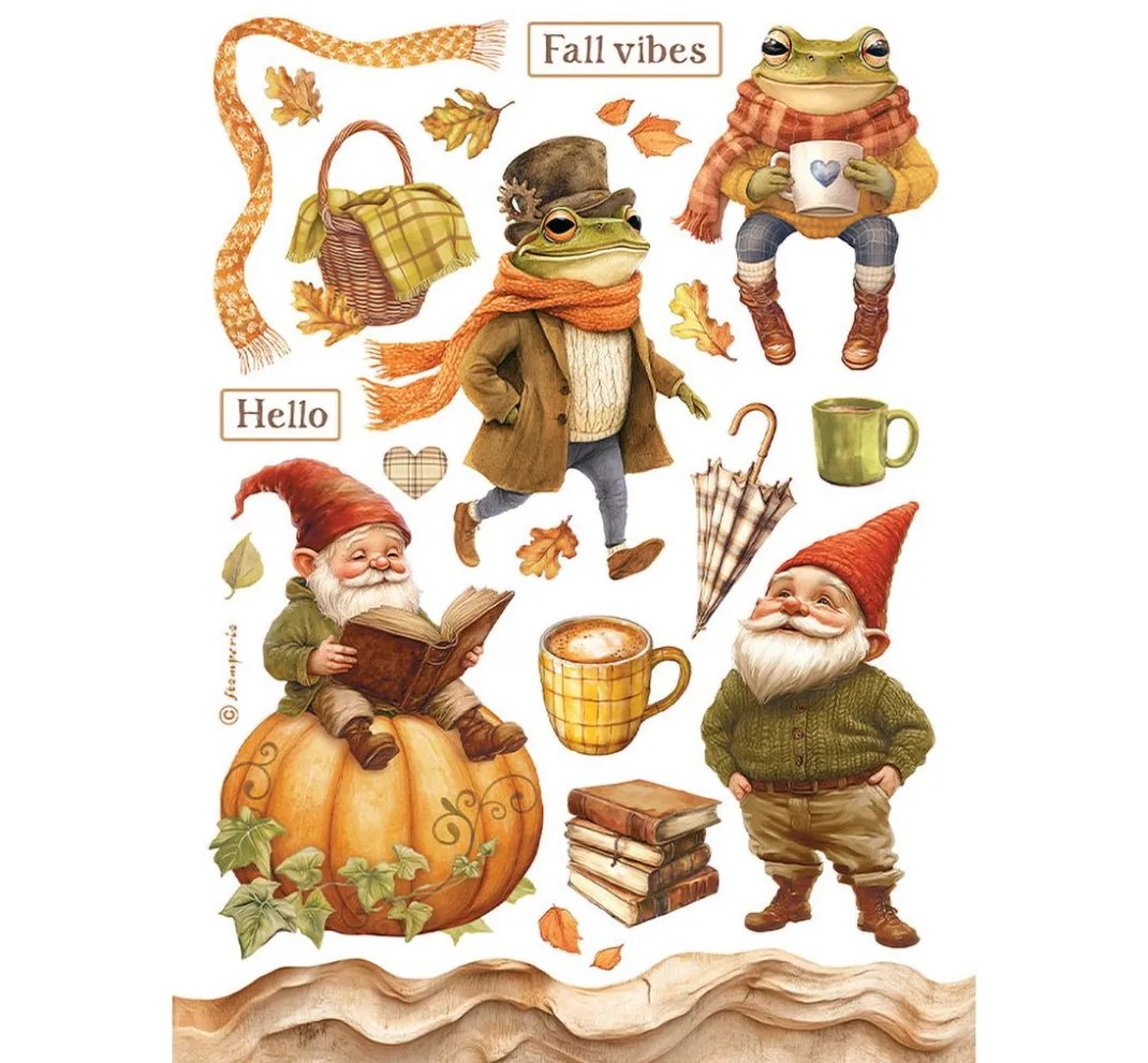 Stamperia Sticker & Klebebänder|Kartengestaltung>Washi Pad "Whispering Woods"