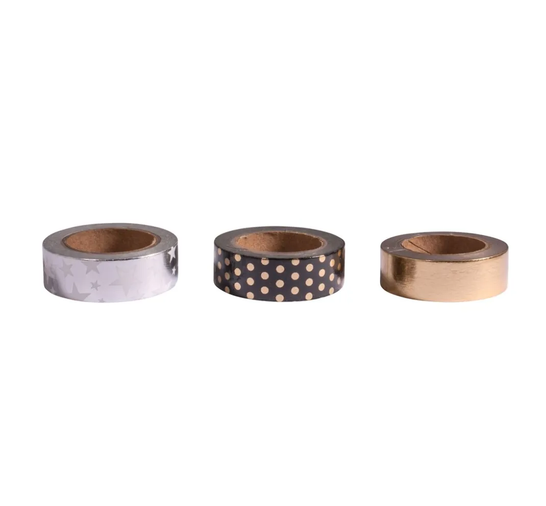 Rayher Masking Tape|Scrapbooking>Washi Tape Set "Gold/Silver Foil"