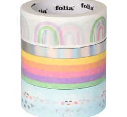 folia Masking Tape|Sticker & Klebebänder>Washi Tape Set "Hot Foil Rainbow"