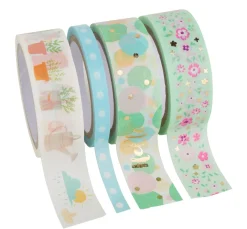 folia Bullet Journal|Masking Tape>Washi Tape Set "Hot Foil Spring"