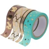 folia Bullet Journal|Masking Tape>Washi Tape Set "Hot Foil", Türkis/Gold