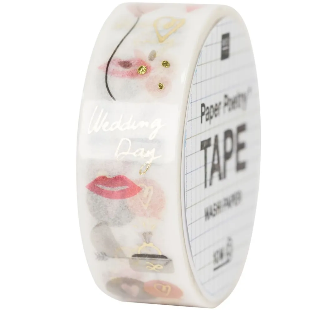 Rico Design Masking Tape|Sticker & Klebebänder>Washi Tape "Wedding Day"