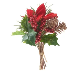 DPI Tanne|Gräser & Beeren>Weihnachtsarrangement mit Tanne
