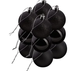 Othmar Decorations Anhänger>Weihnachtskugeln aus Kunststoff, 12 Stück