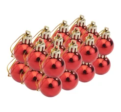 Othmar Decorations Anhänger>Weihnachtskugeln aus Kunststoff, 24 Stück