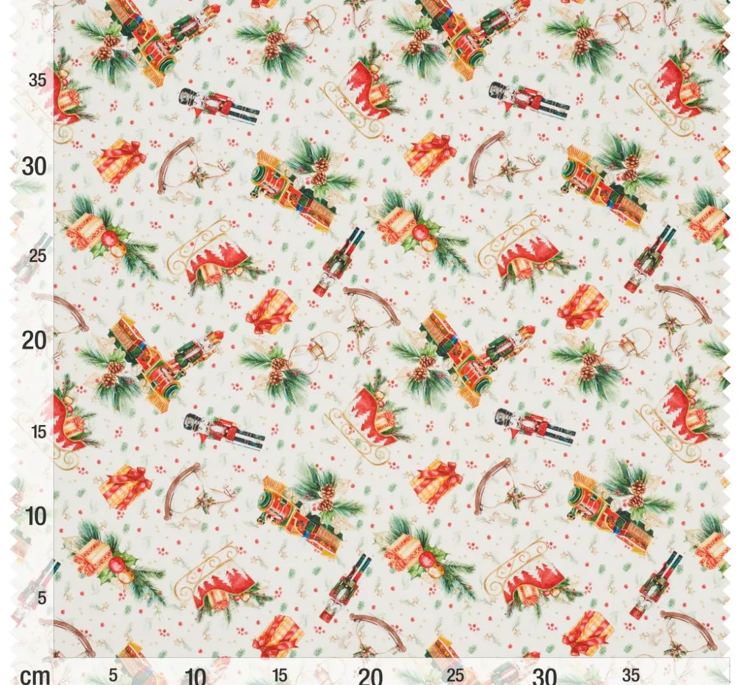 Westfalenstoffe Patchwork|Patchworkstoffe>Baumwoll-Stoff Rothenburg "Nußknacker"