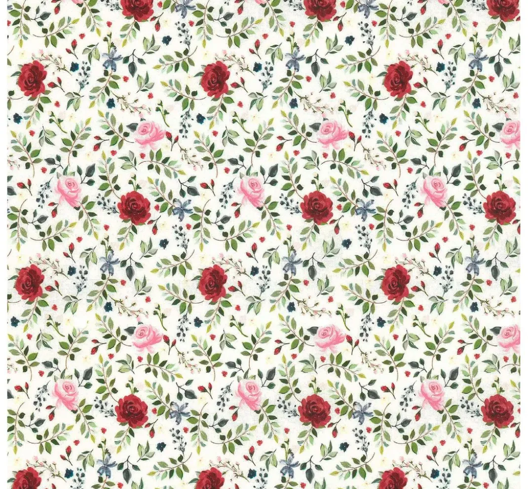 Westfalenstoffe Patchworkstoffe|Patchwork>Baumwoll-Stoff "Florenz - Rosen"