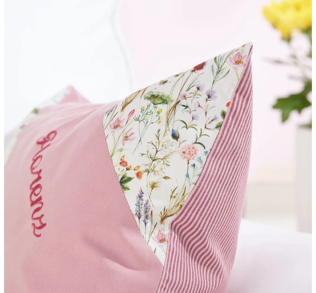Westfalenstoffe Spezialstoffe|Patchworkstoffe>Webstoff Uni "Melange Beige-Rose"