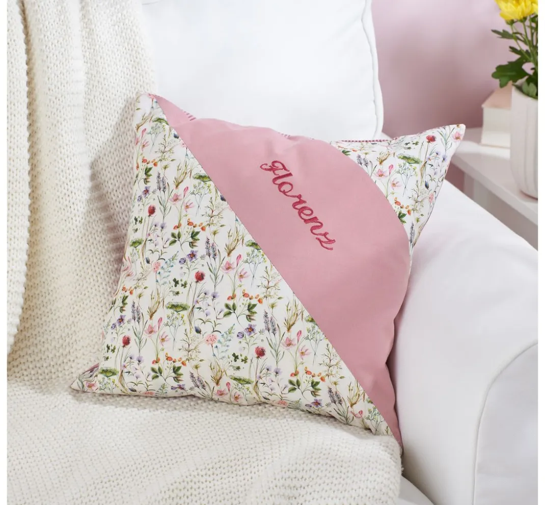 Westfalenstoffe Spezialstoffe|Patchworkstoffe>Webstoff Uni "Melange Beige-Rose"
