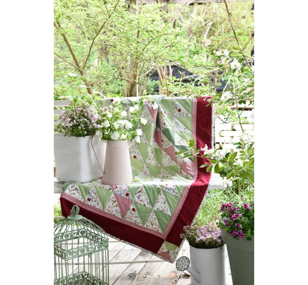 Westfalenstoffe Spezialstoffe|Patchworkstoffe>Webstoff Uni "Melange Beige-Rose"