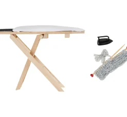 HobbyFun Miniaturen>Wichtel-Set "Bügelbrett, Bügeleisen & Strickutensilien"