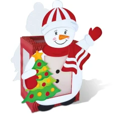 Kinder URSUS Papier-Bastelsets|Papier-Bastelsets>Windlicht "Schneemann"