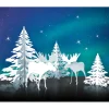 URSUS Falt- & Origamipapier|Papier-Bastelsets>Winterliche Papierszenerie "Elche"