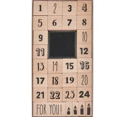 Rico Design Stempel & Zubehör|Kartengestaltung>XL Stempel-Set "Adventszahlen"