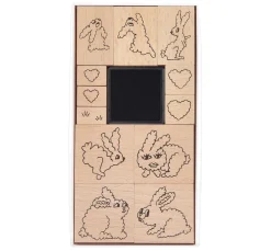Rico Design Stempel & Zubehör|Kartengestaltung>XL Stempel-Set "Futschikato Hasen"