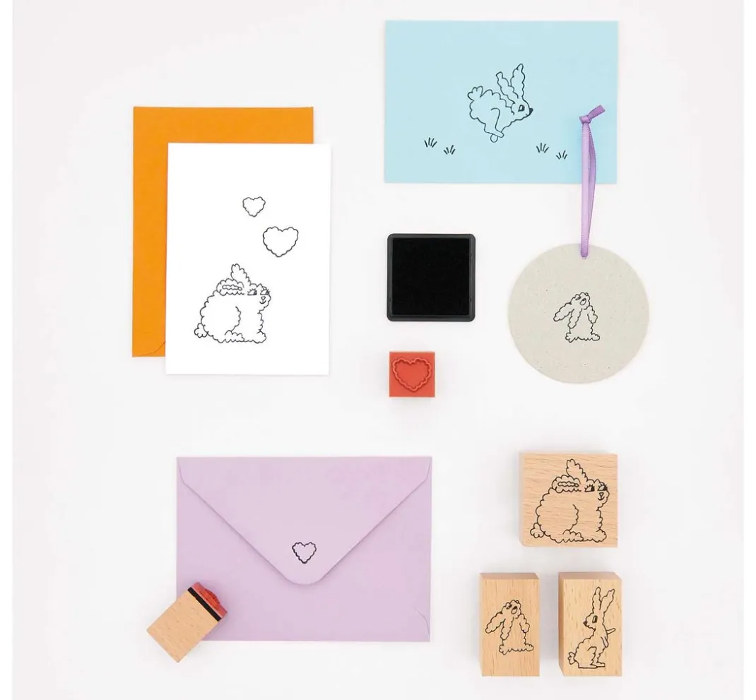 Rico Design Stempel & Zubehör|Kartengestaltung>XL Stempel-Set "Futschikato Hasen"