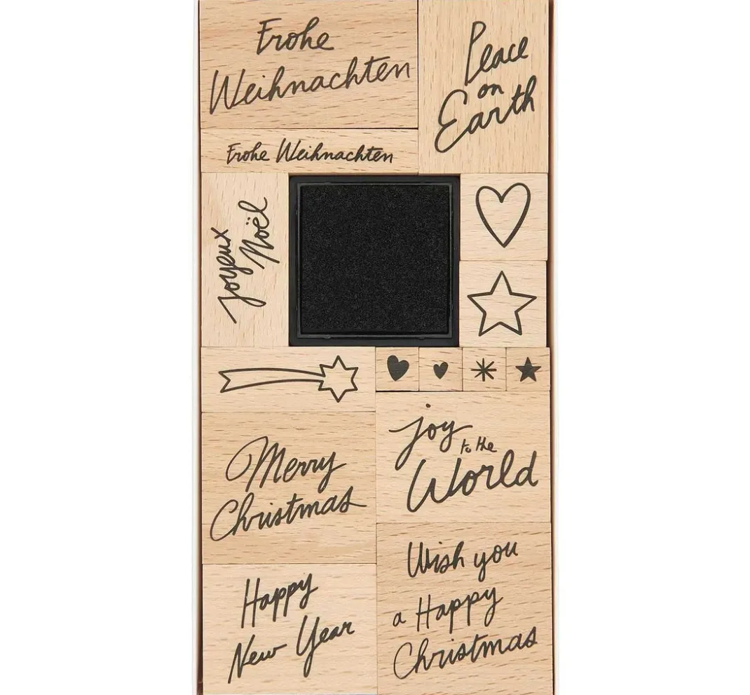 Rico Design Stempel & Zubehör|Scrapbooking>XL Stempel-Set "Joy to the World"