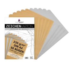 MarpaJansen Kraftpapier & -Karton|Künstlerpapier>Zeichenkarton-Sortierung "Vintage & Grey Line"